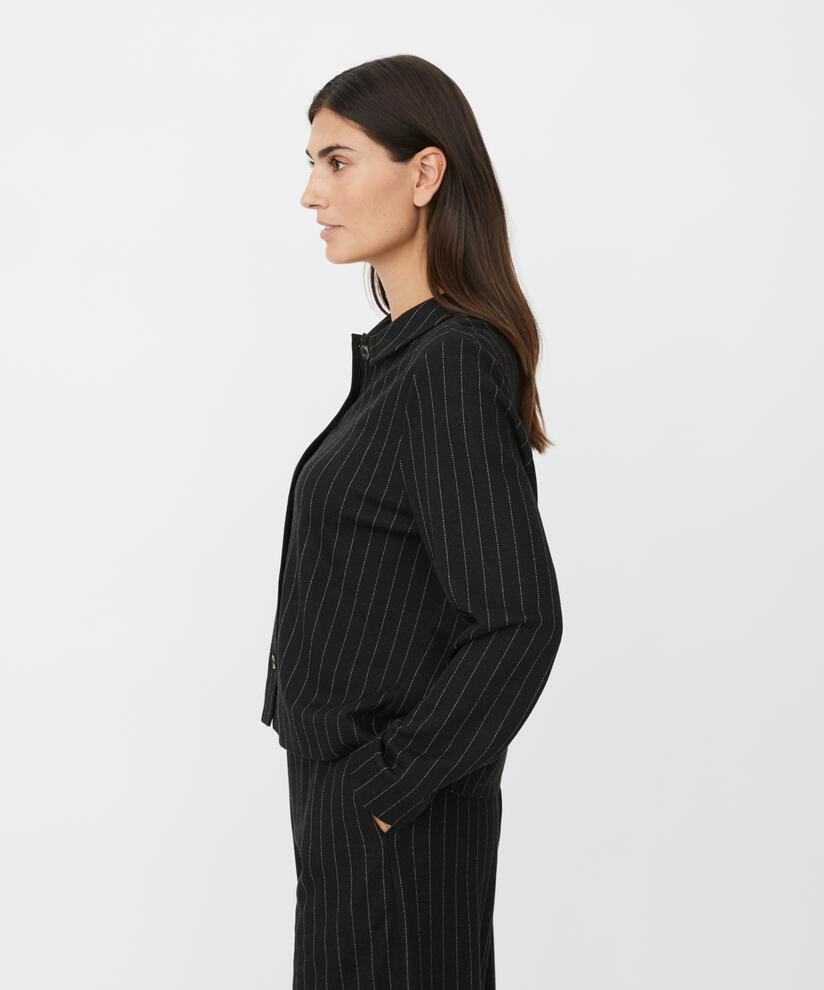 Inette JERSEY Shirt Jacket, Black