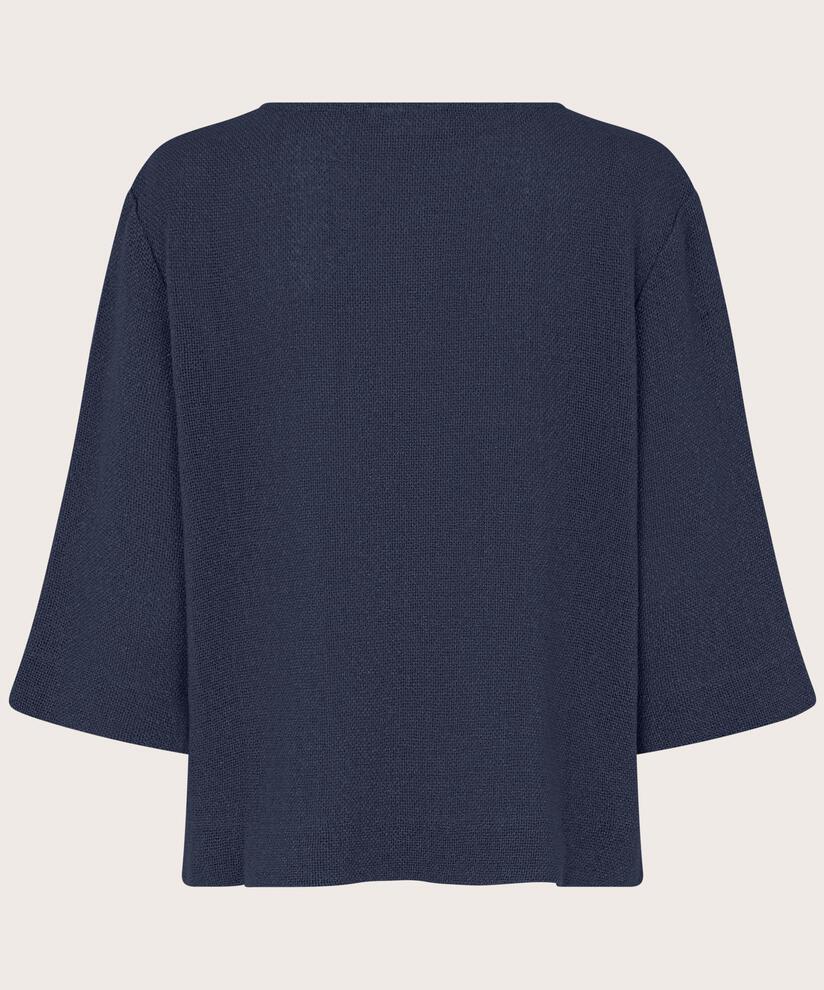 Darmi Blouse, Navy Blazer