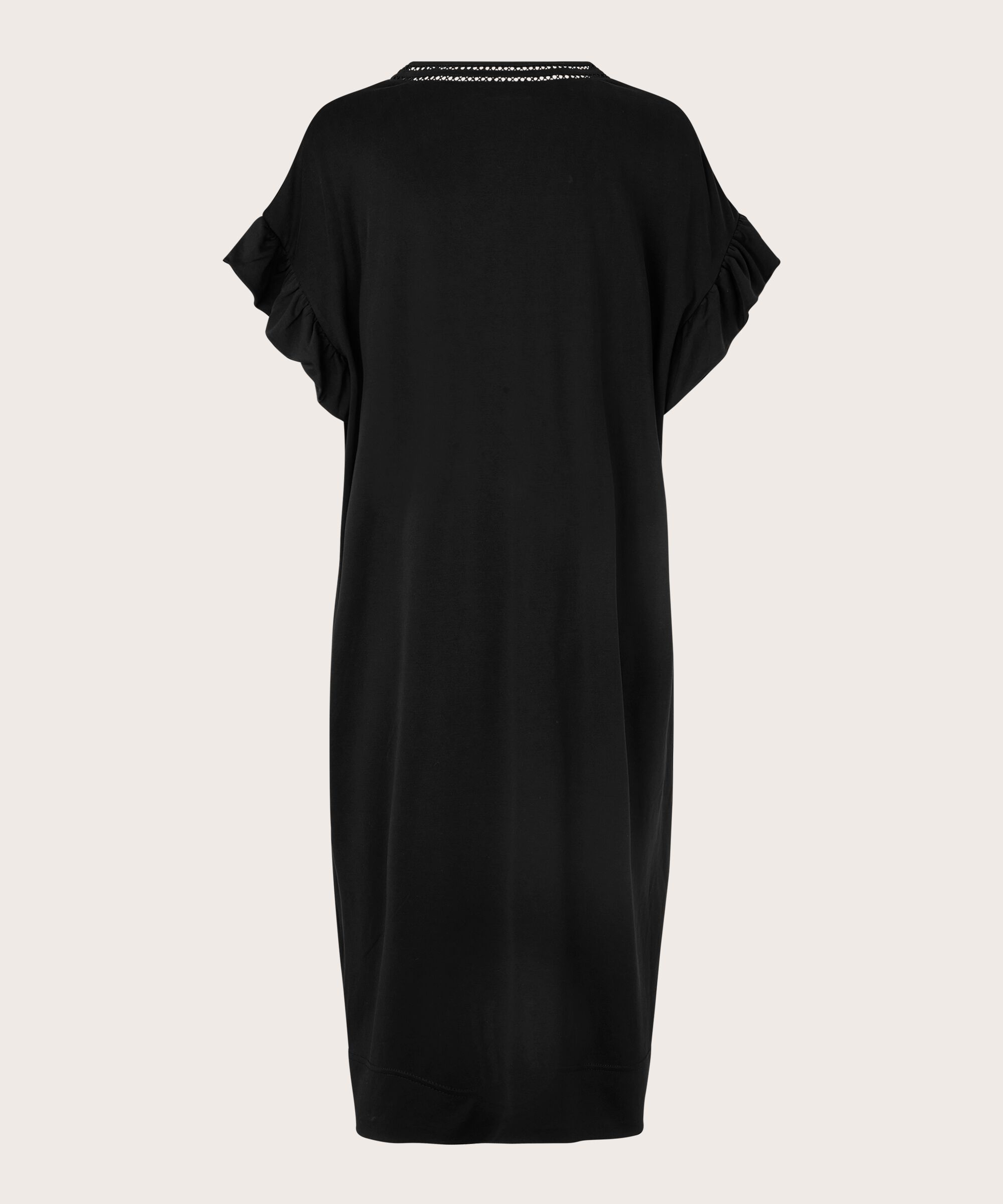 NYSAMA JERSEY DRESS, Black