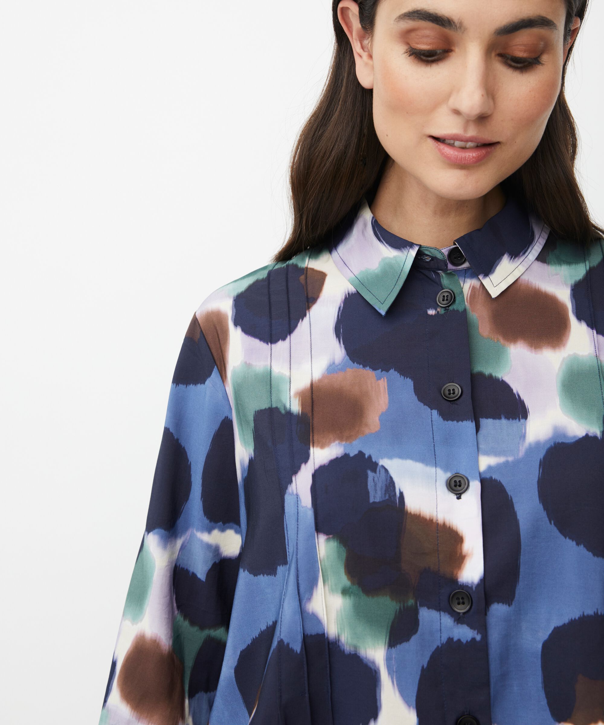 Ibilisan Shirt, Navy Blazer