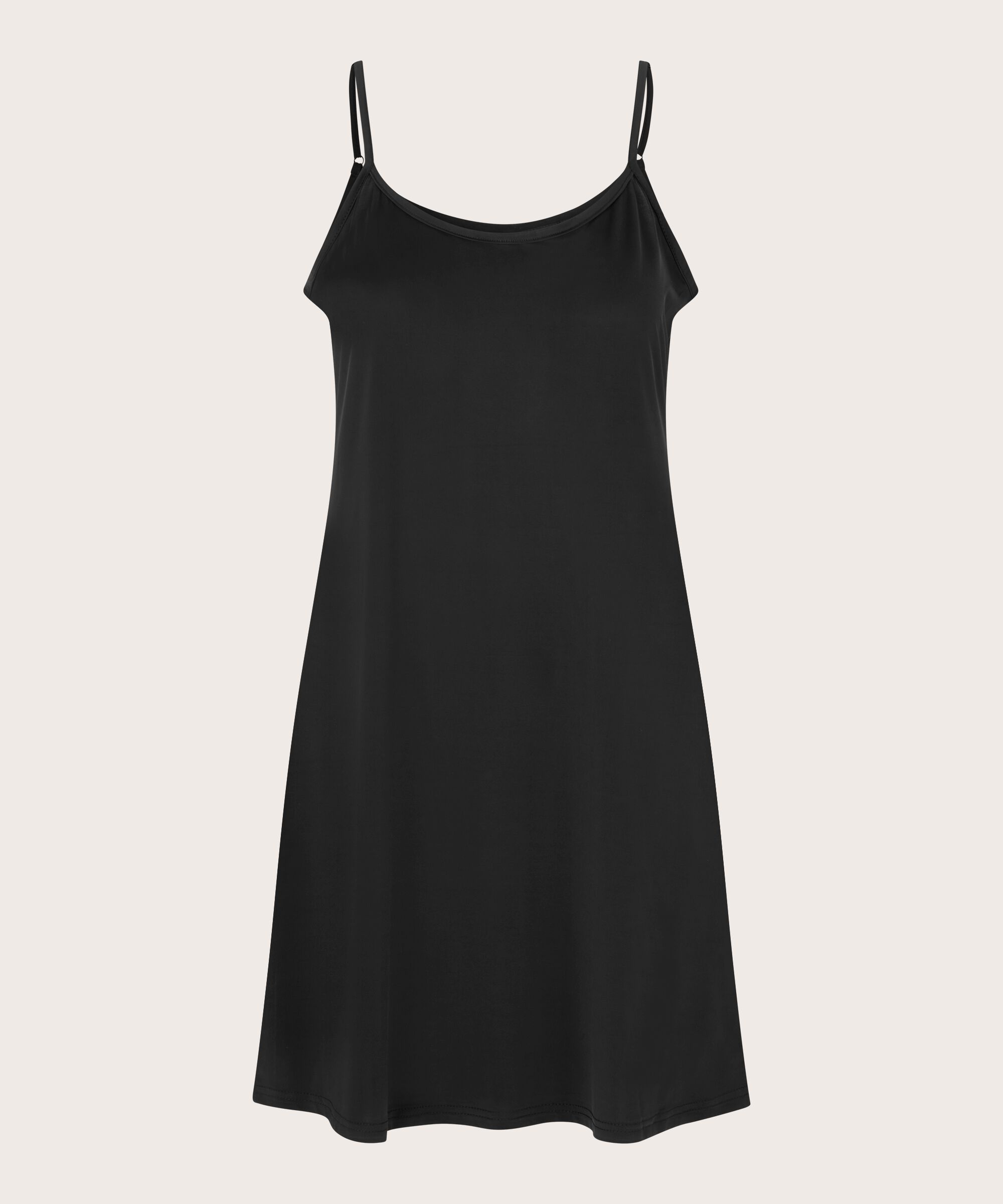 Helle Slip Dress, Black