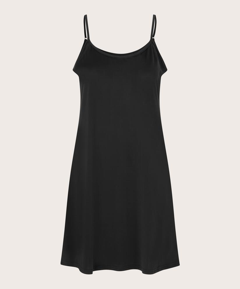Helle Slip Dress, Black