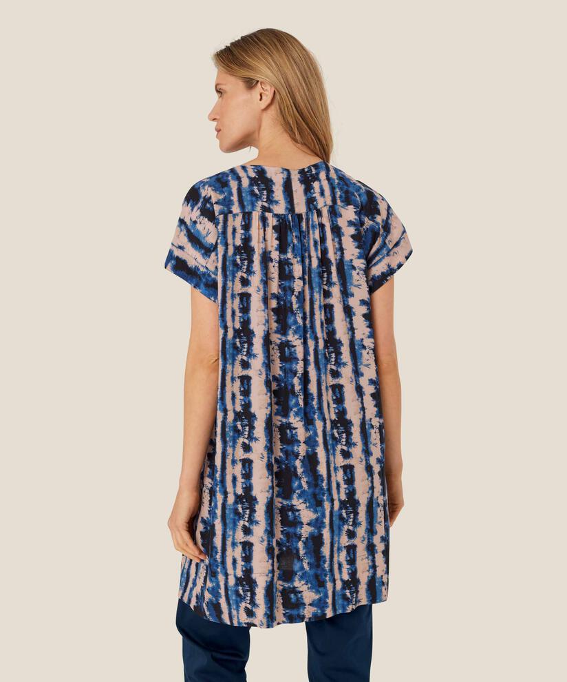 Golshan Tunic, Navy Peony