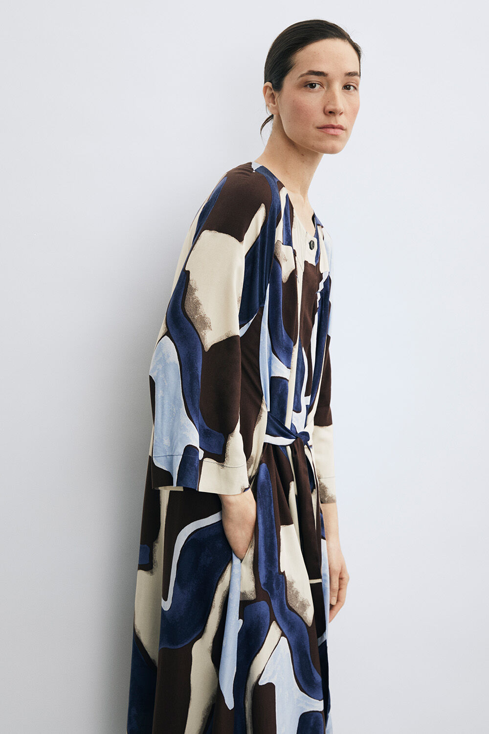 Namira Shirt Dress - Navy Blazer
