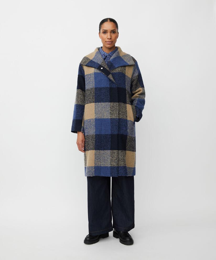 Tasoula Coat, Navy Blazer