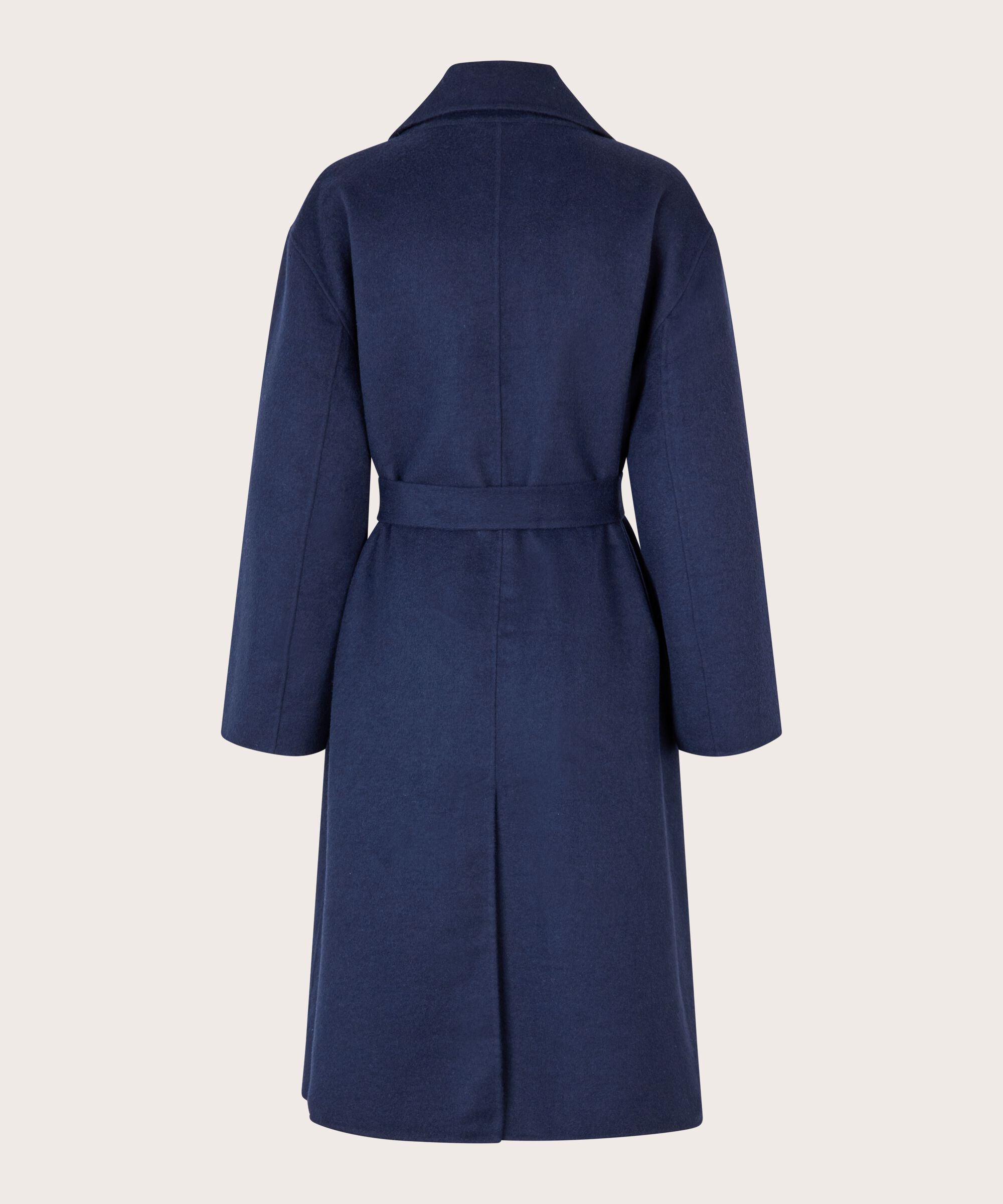 Tasha Wool Coat, Maritime Blue