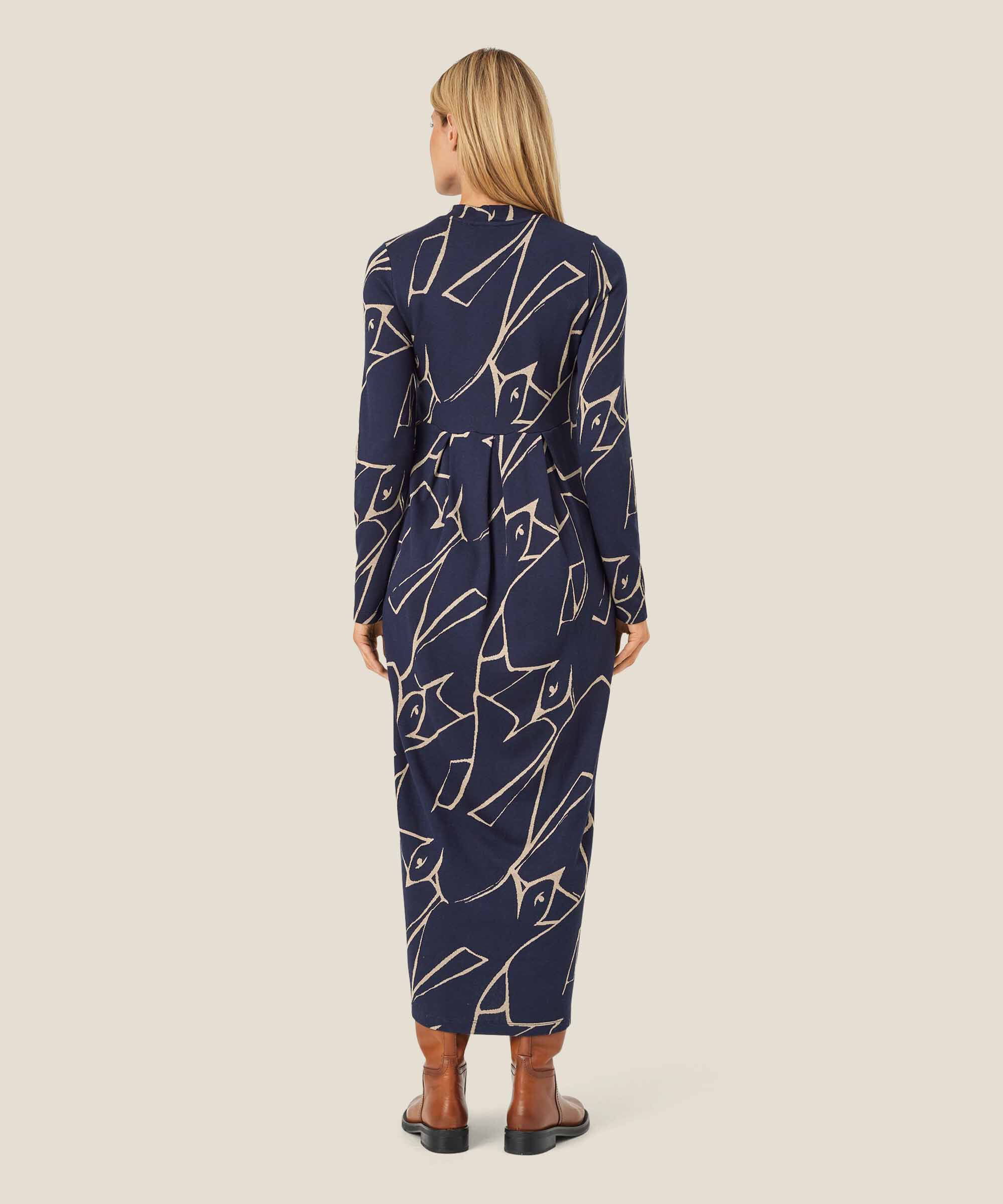 Nicolo JERSEY Dress, Navy Blazer