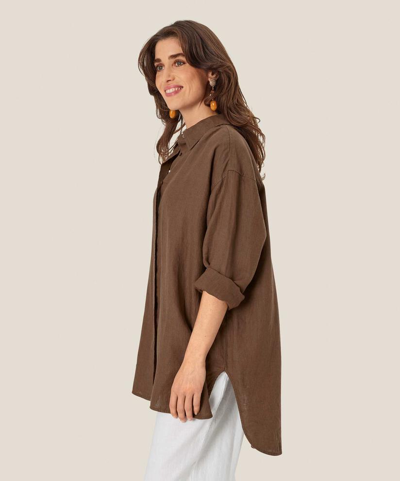 Idette Shirt, Chestnut