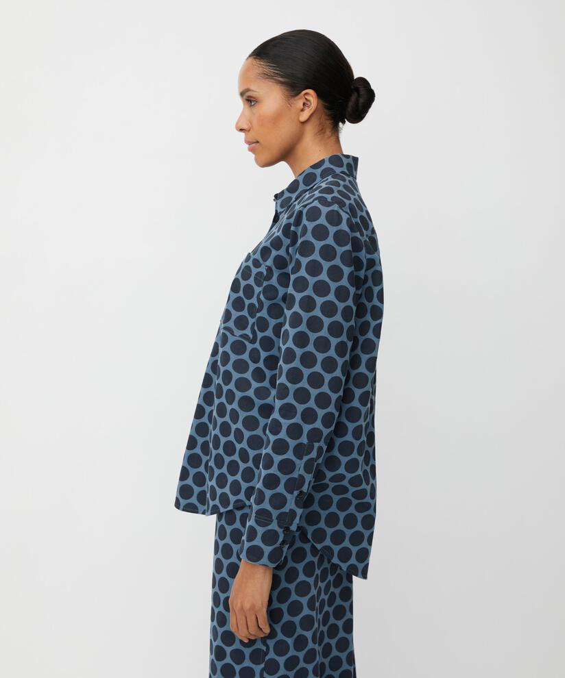 Indiba Shirt, Navy Blazer