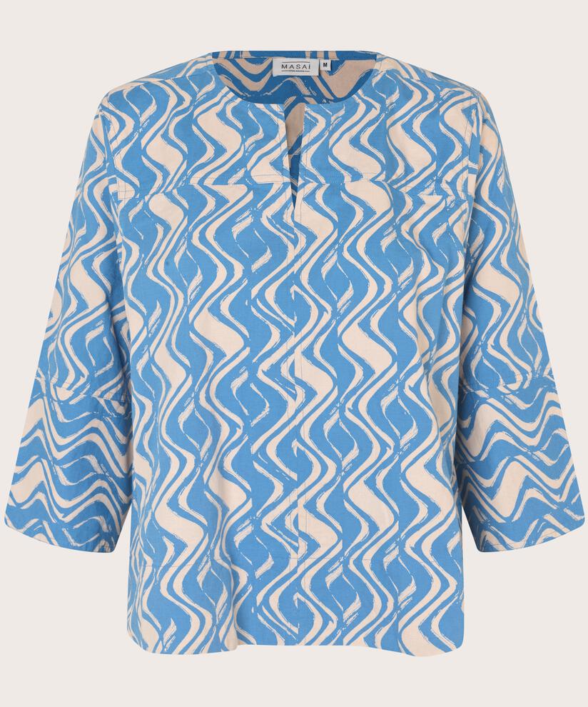 Deirdra Blouse, Blue Bonnet