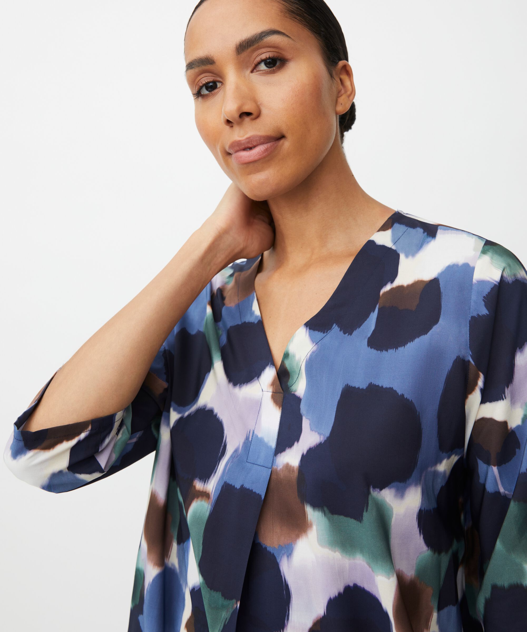 Nodetta Dress, Navy Blazer