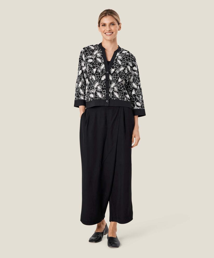 POELLA TROUSERS, Black