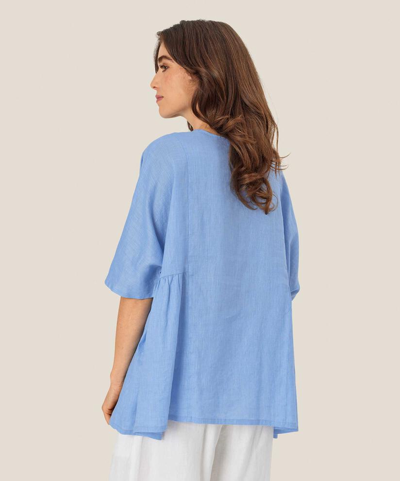 Blissea Blouse, Della Blue