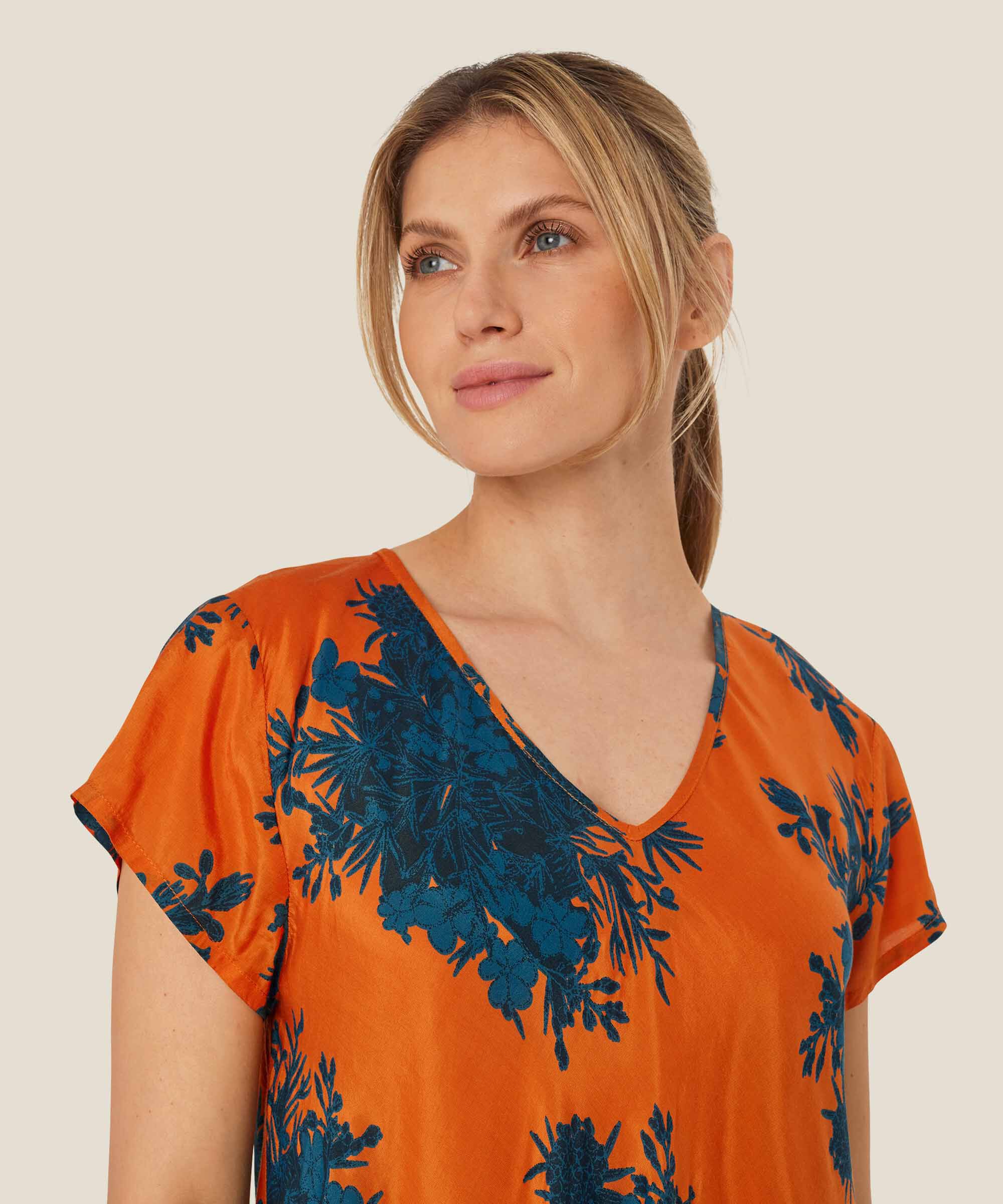 Nebili Dress, Russ Orange