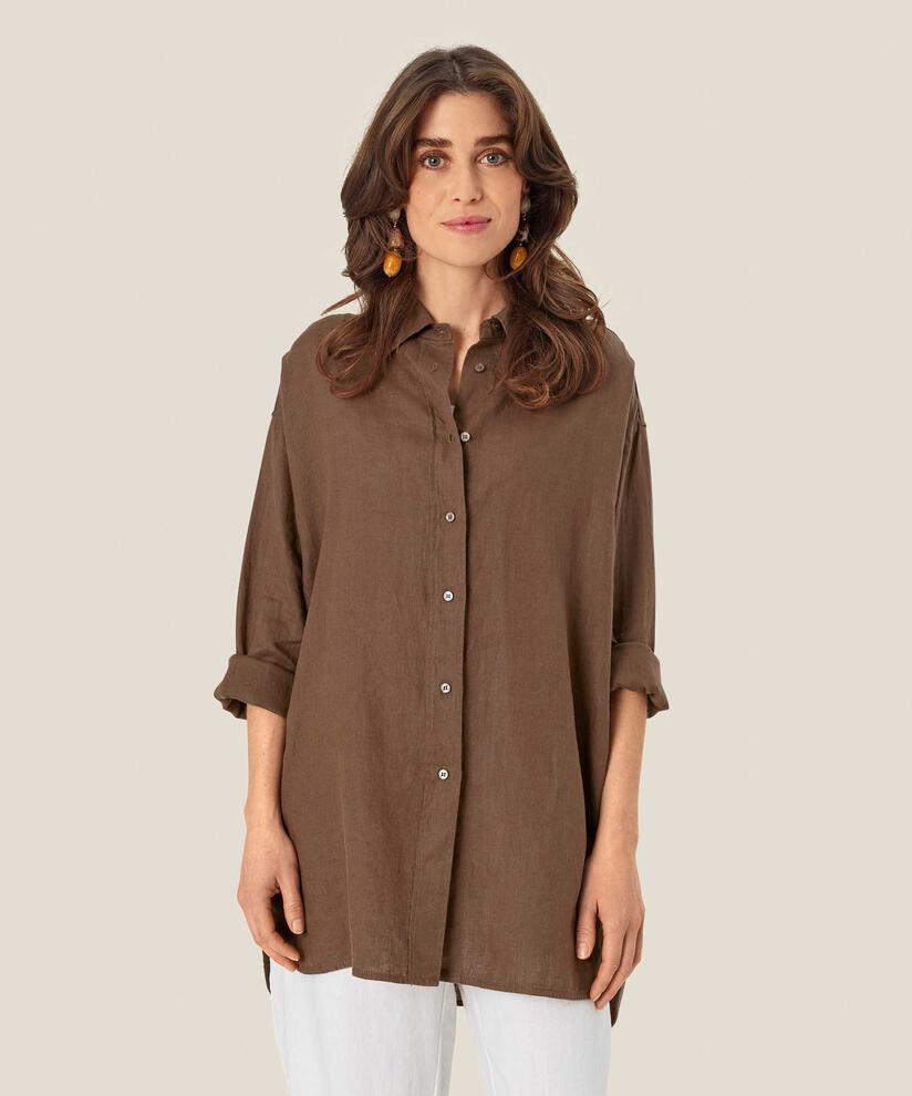 Idette Shirt, Chestnut