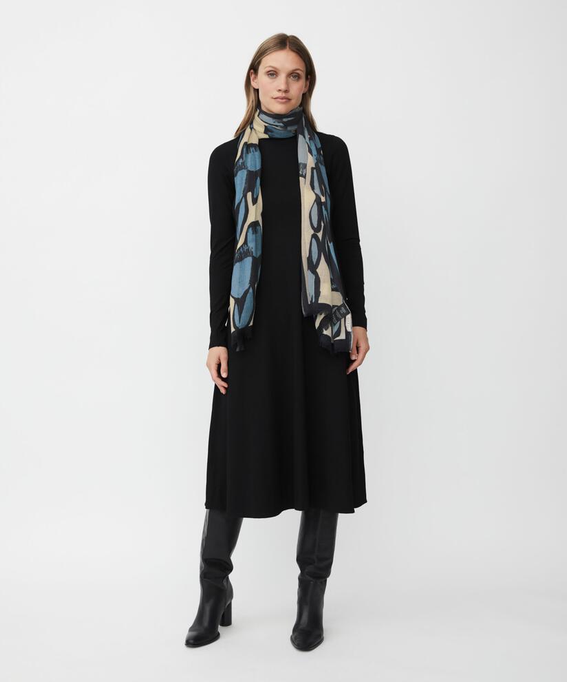 Arlonne Wool Scarf, Proven Blue