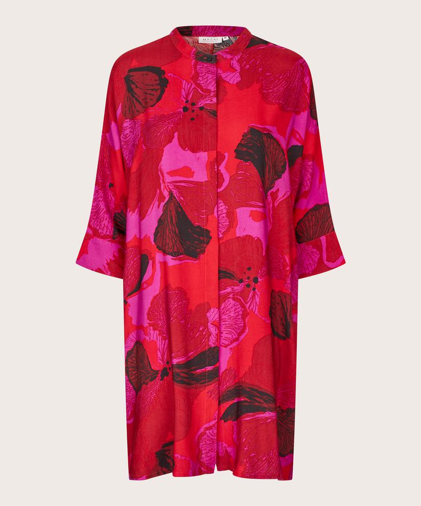 Iosetta Shirt Dress, Haute Red