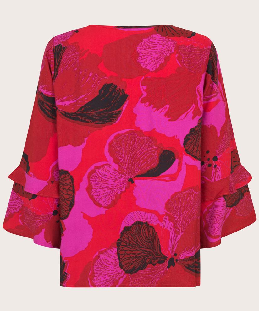 Bimelda Blouse, Haute Red