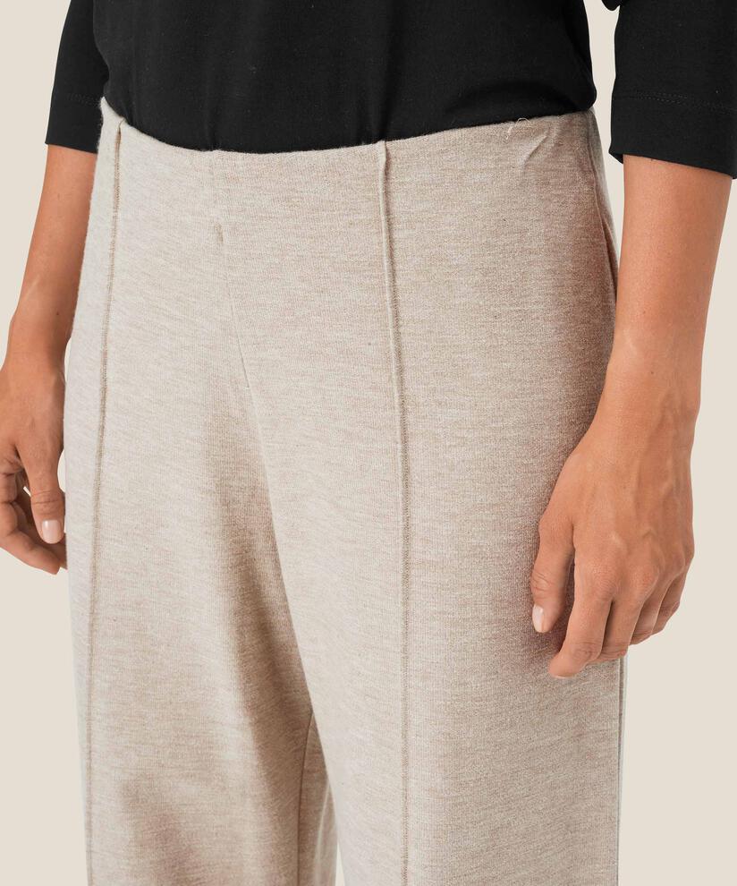 Pilvi JERSEY Trousers, Beige melange