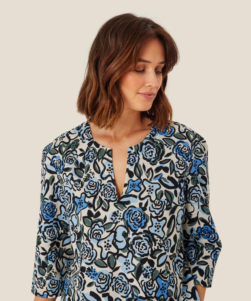 Dervla Blouse, Blue Bonnet