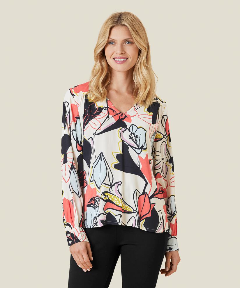 DOLORITA BLOUSE, Spiced Coral