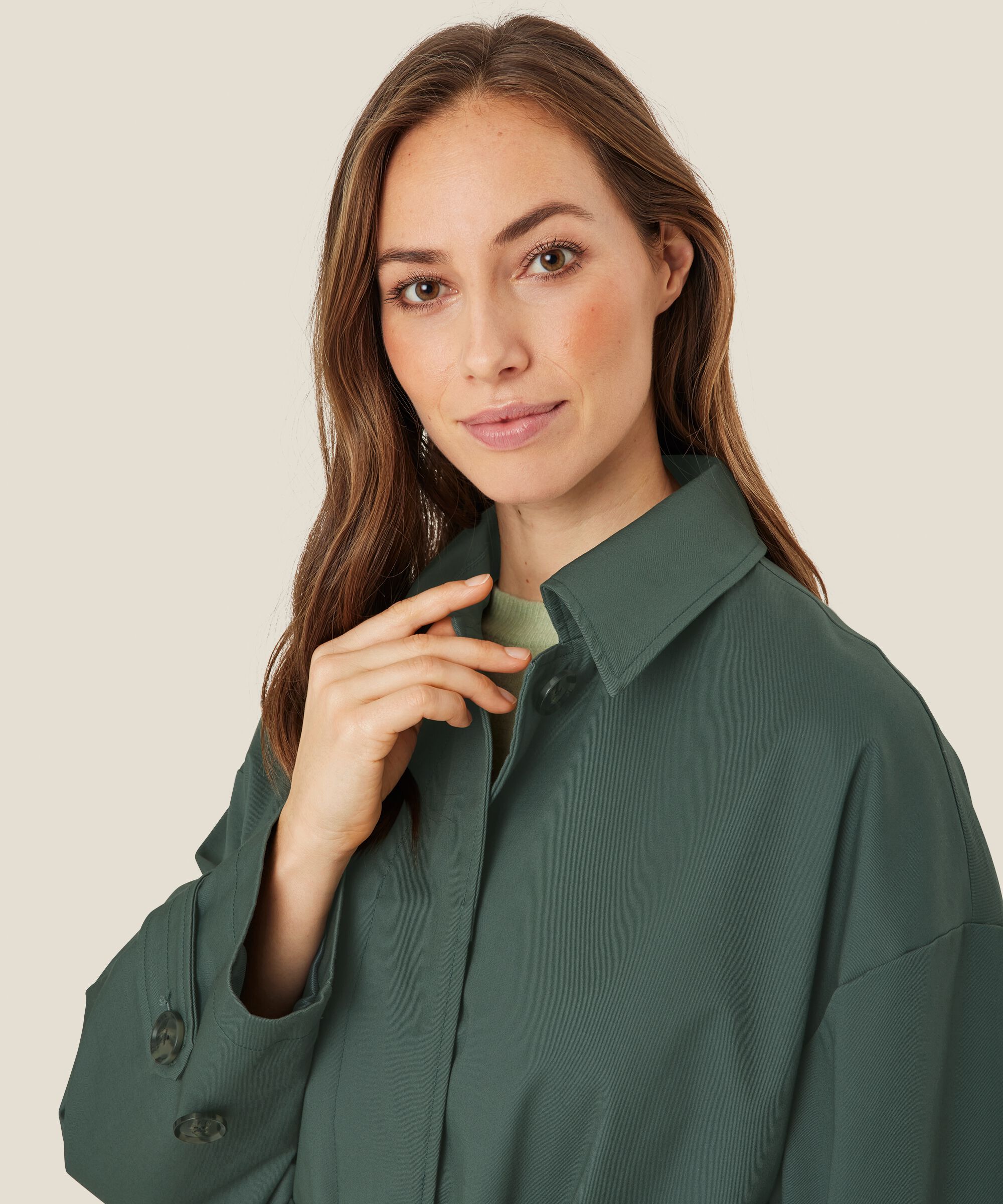Tashan Coat, Balsam Green