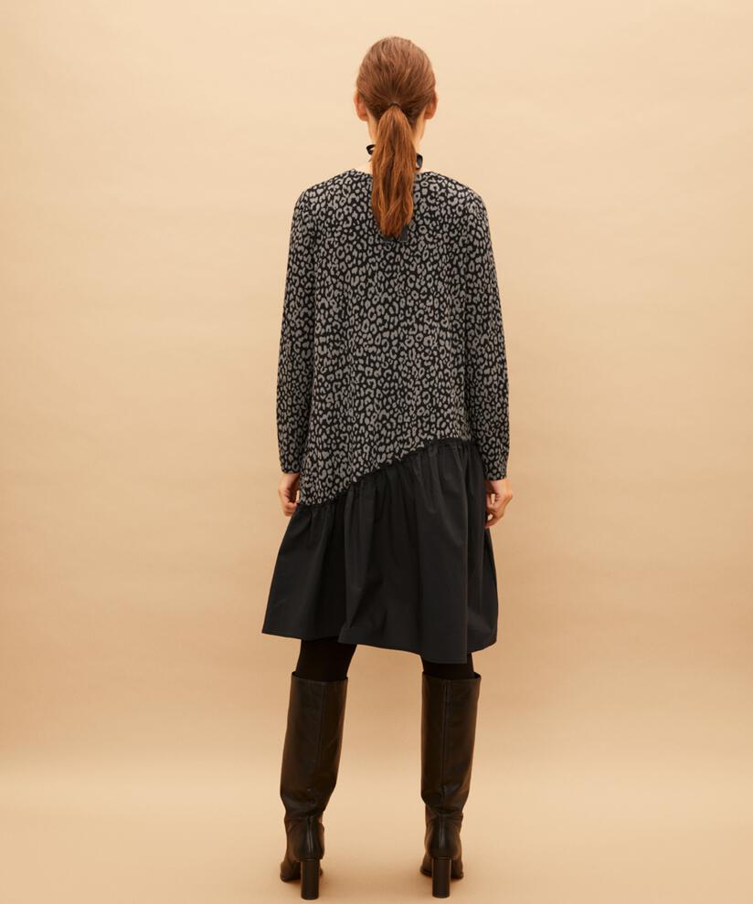 Nellina JERSEY dress, Steel Grey