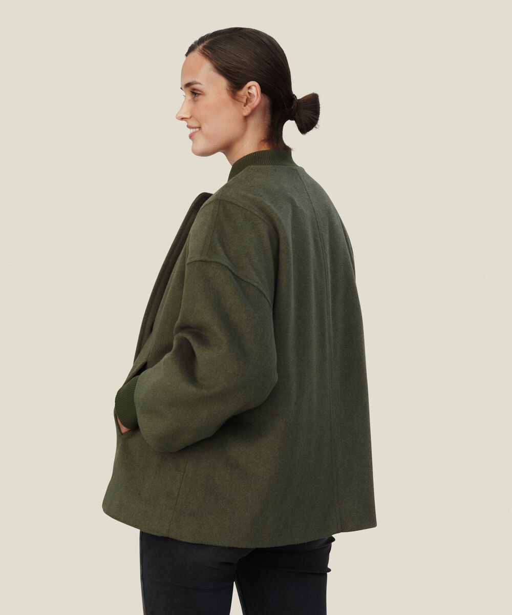 TABITHA WOOL COAT, Sea Turtle