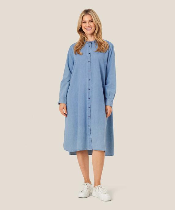 Naja Denim Shirt Dress, Light Denim