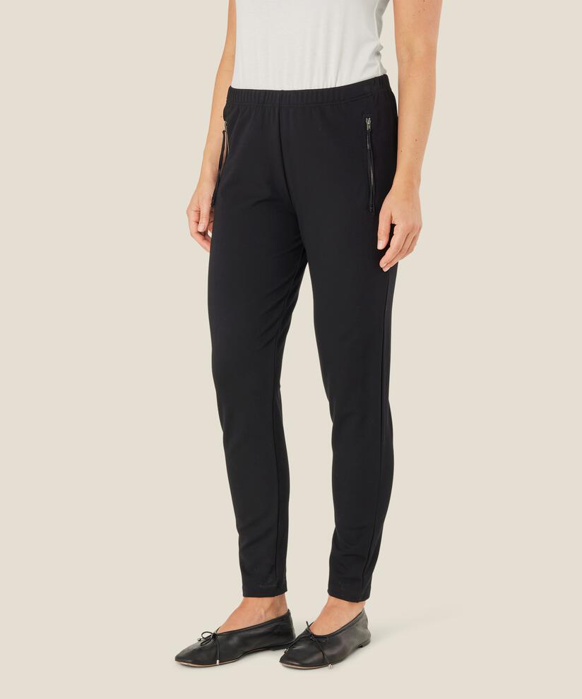 Parissi Jersey Trousers, Black