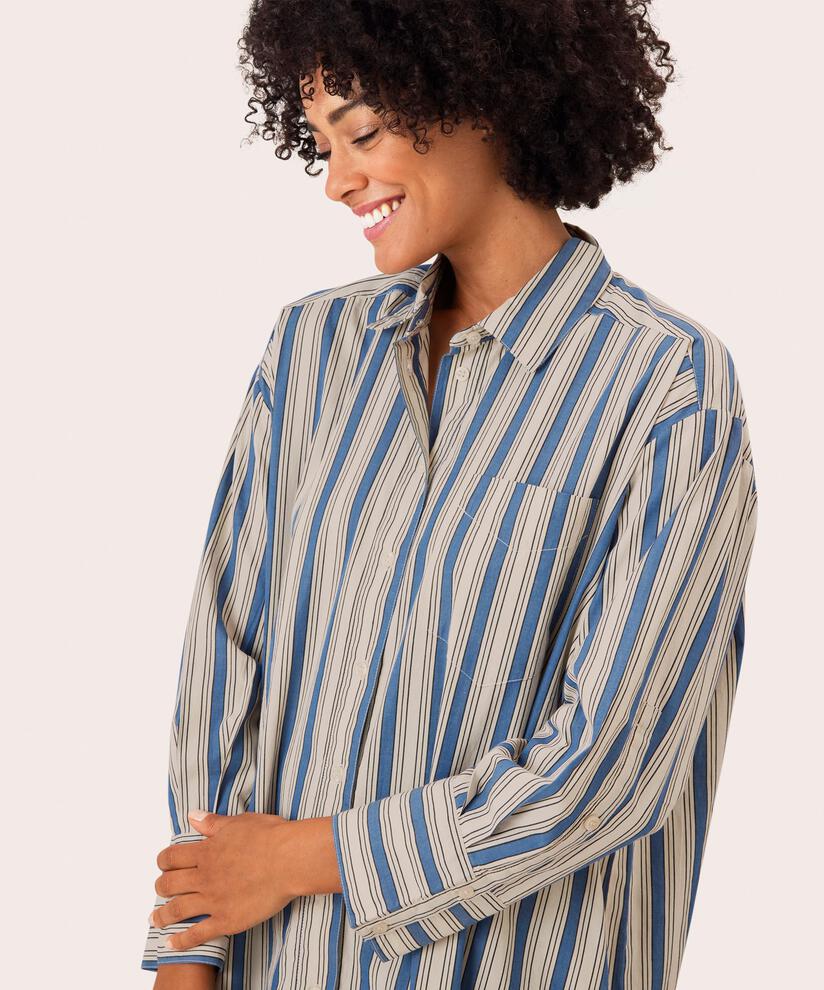 Nizzy Shirt Dress, True Navy