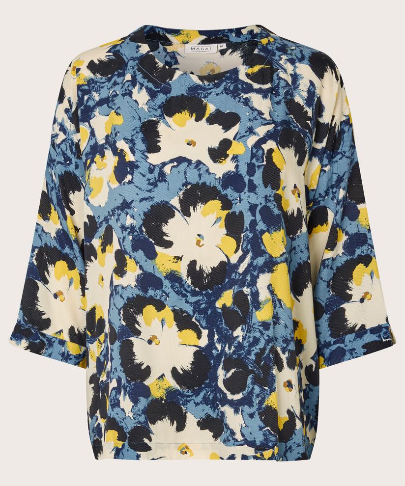 Becca Blouse, Proven Blue