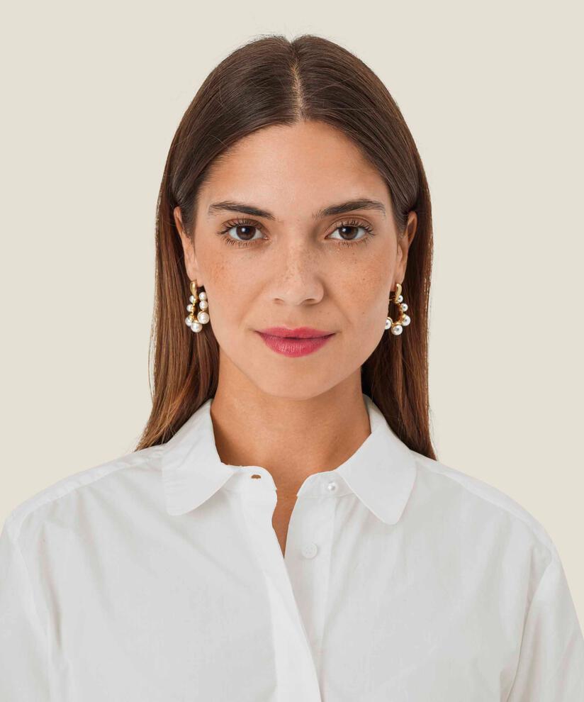 Ruuba Earrings, Whitecap