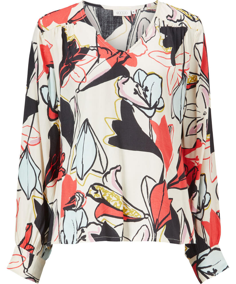 DOLORITA BLOUSE, Spiced Coral
