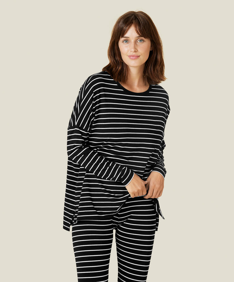 BRITTANI JERSEY TOP, Whitecap