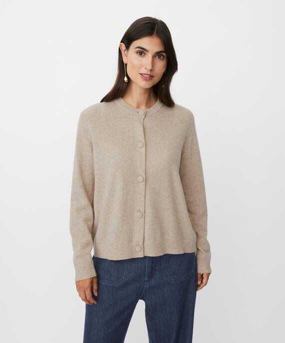 Leanna Cardigan, Beige melange