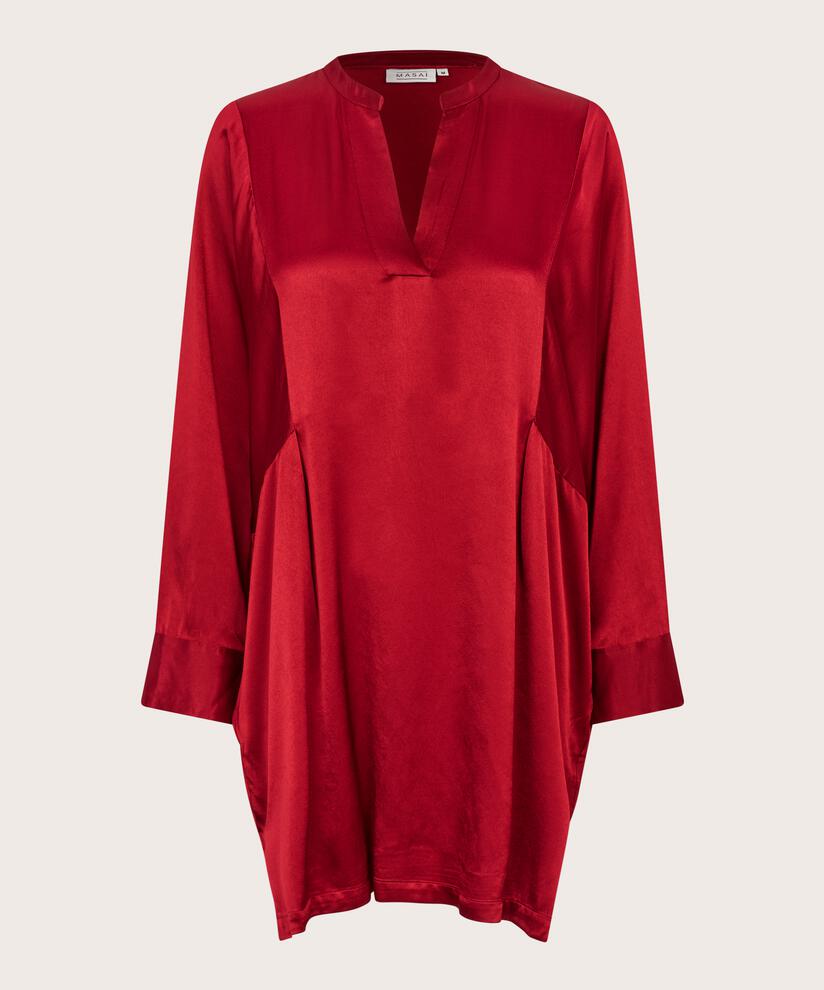Gabira Tunic, Red Dahlia