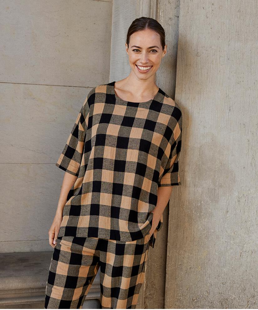 DEGANA BLOUSE, Travertine