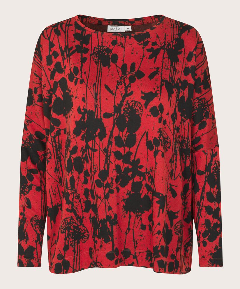 Barr JERSEY Top, Scarlet Sage