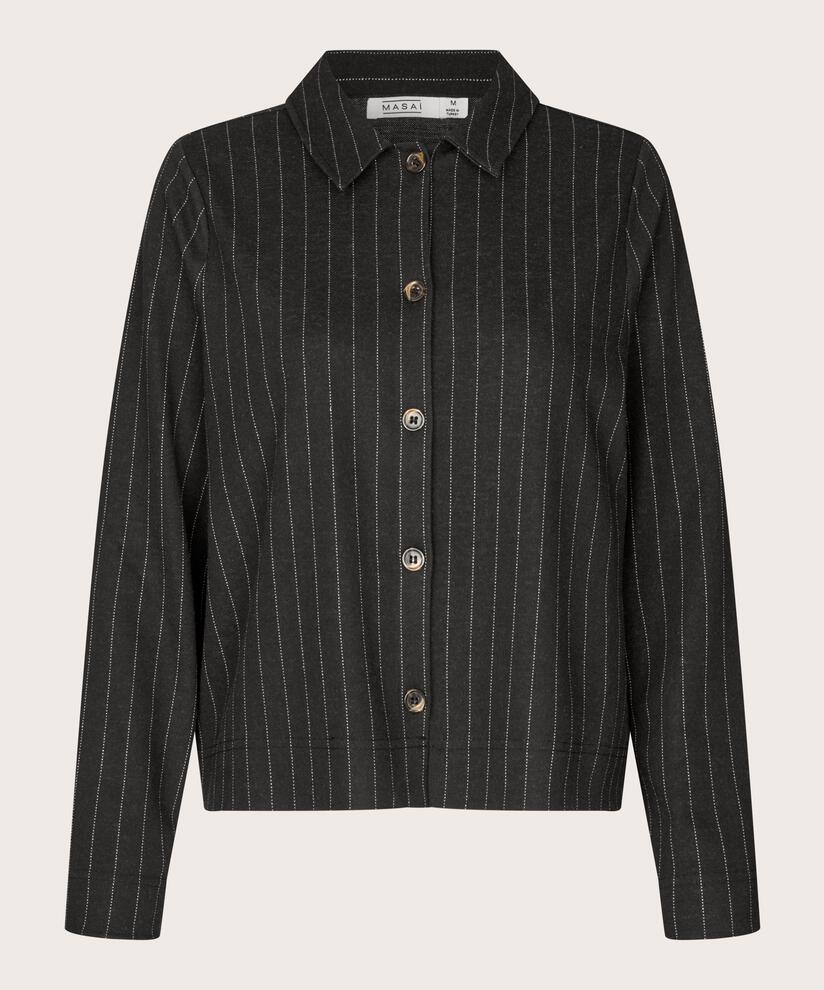 Inette JERSEY Shirt Jacket, Black