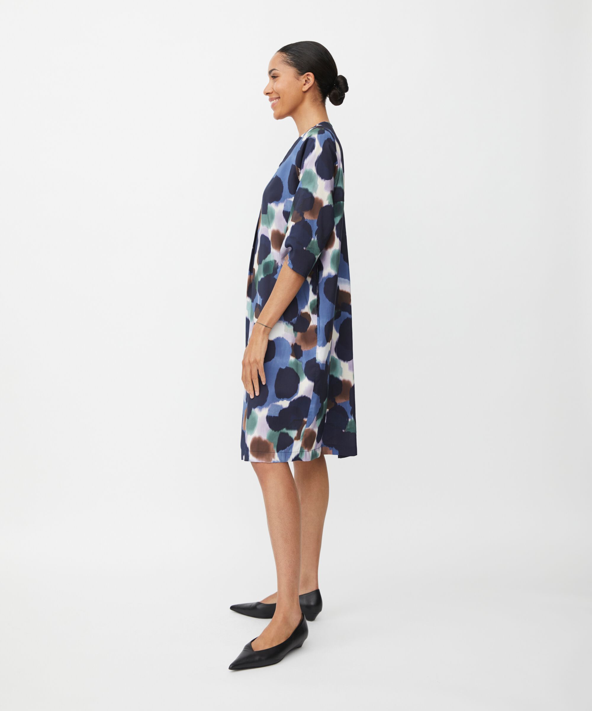 Nodetta Dress, Navy Blazer
