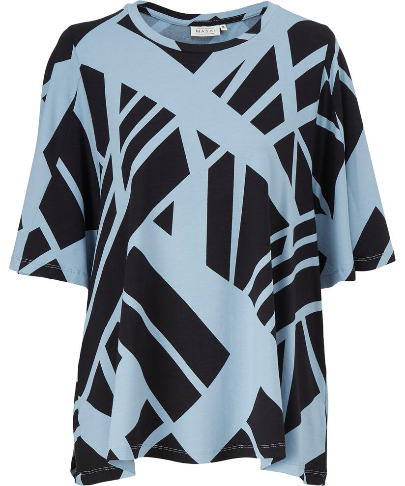 BESSANA JERSEY TOP, Faded Denim