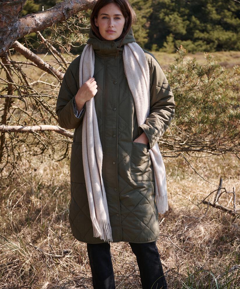 Anna Scarf, L beige mel