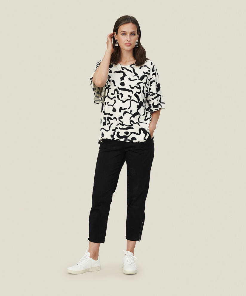 BESSANA JERSEY TOP, Black