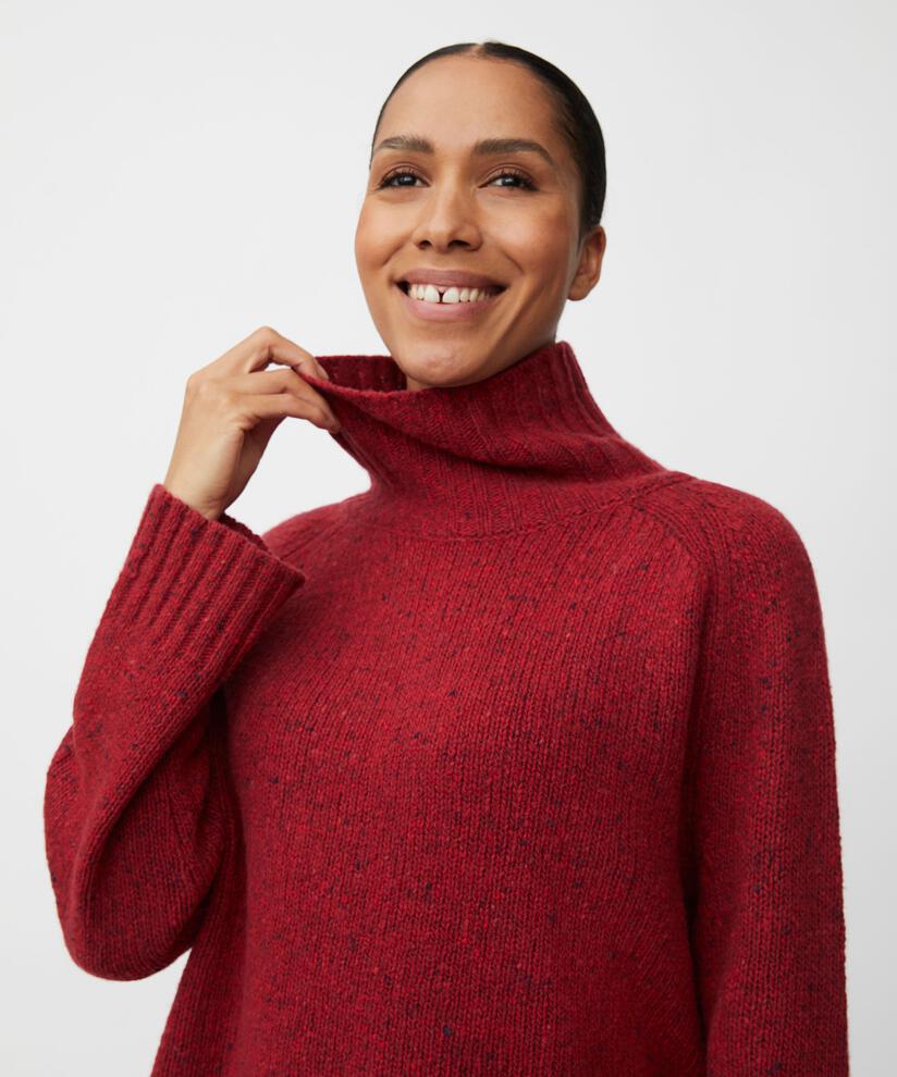 Fenoria Pullover, Red Dahlia