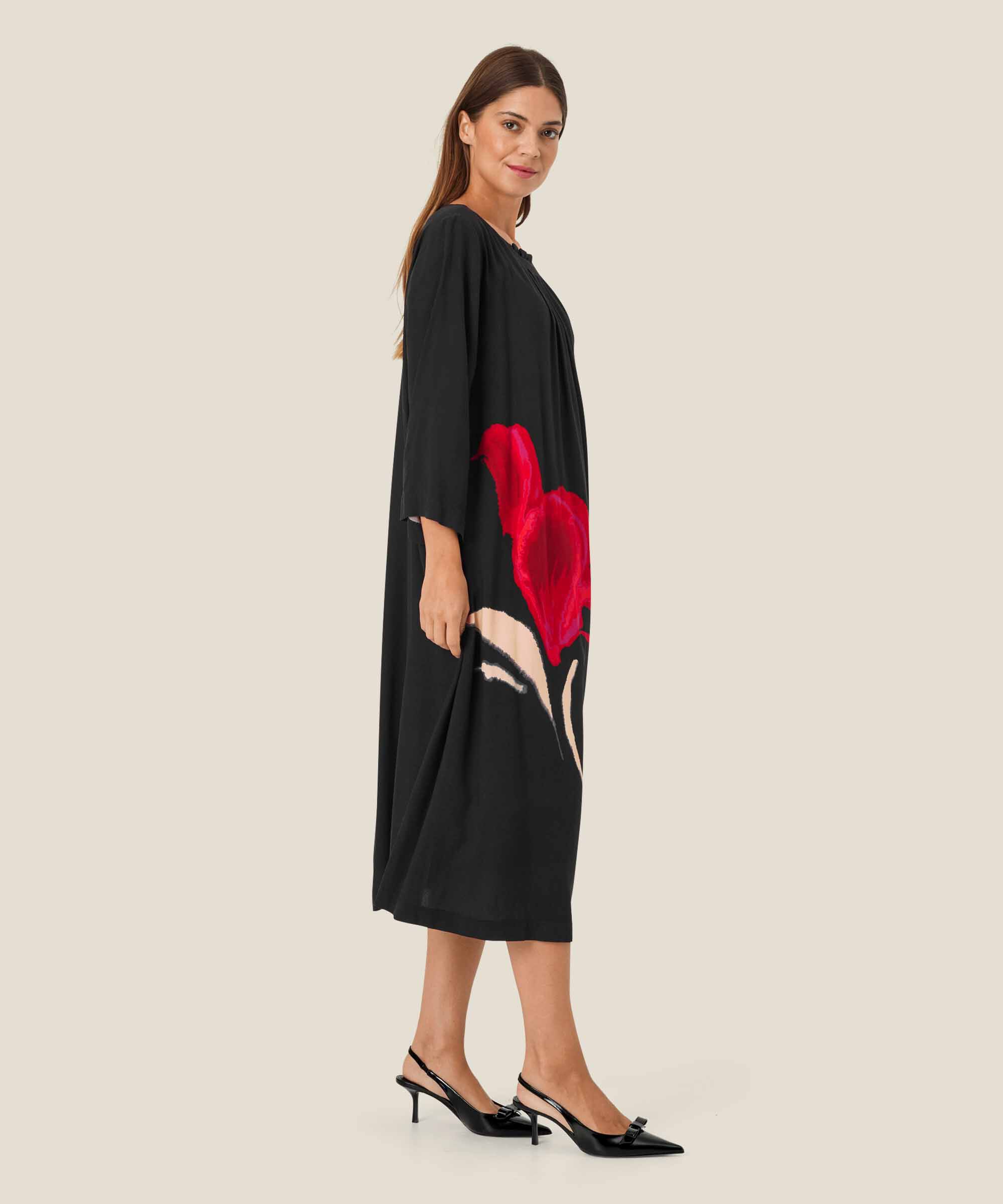 Nafiala Dress, Haute Red