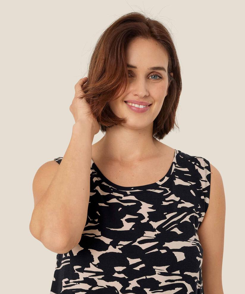 Elisa JERSEY Top, Black
