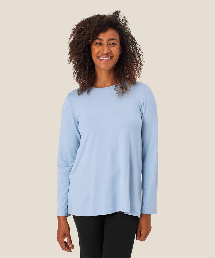 Berta JERSEY Top, Blue Fog