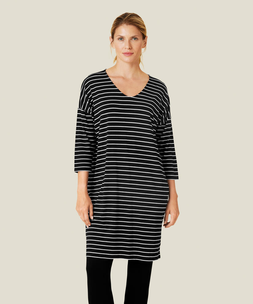 NEBINE JERSEY DRESS, Whitecap