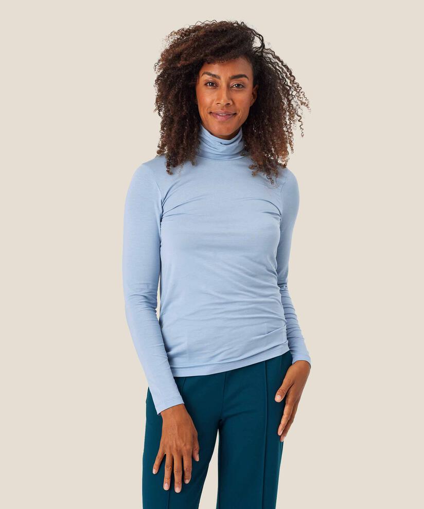 Brooklyn JERSEY Top, Blue Fog
